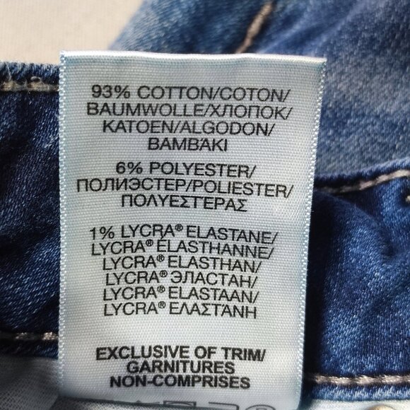 Silver Jeans Suki Capri women's size W26/L22 1/2 dark wash blue, low-rise - Picture 8 of 13